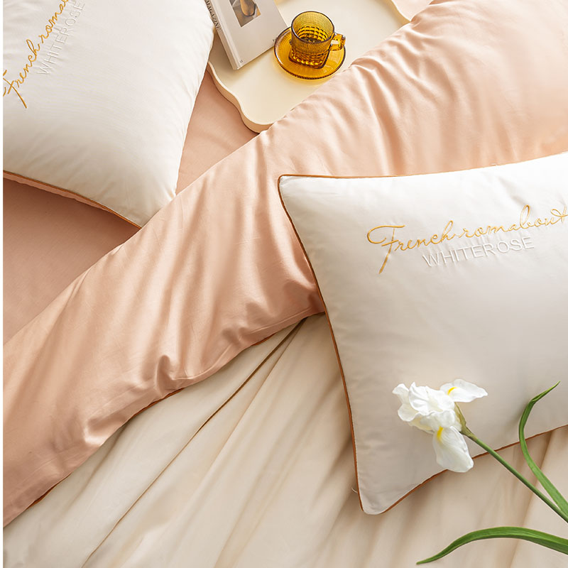 Obarvená jednoduchá a velkorysá čistá sada bavlny